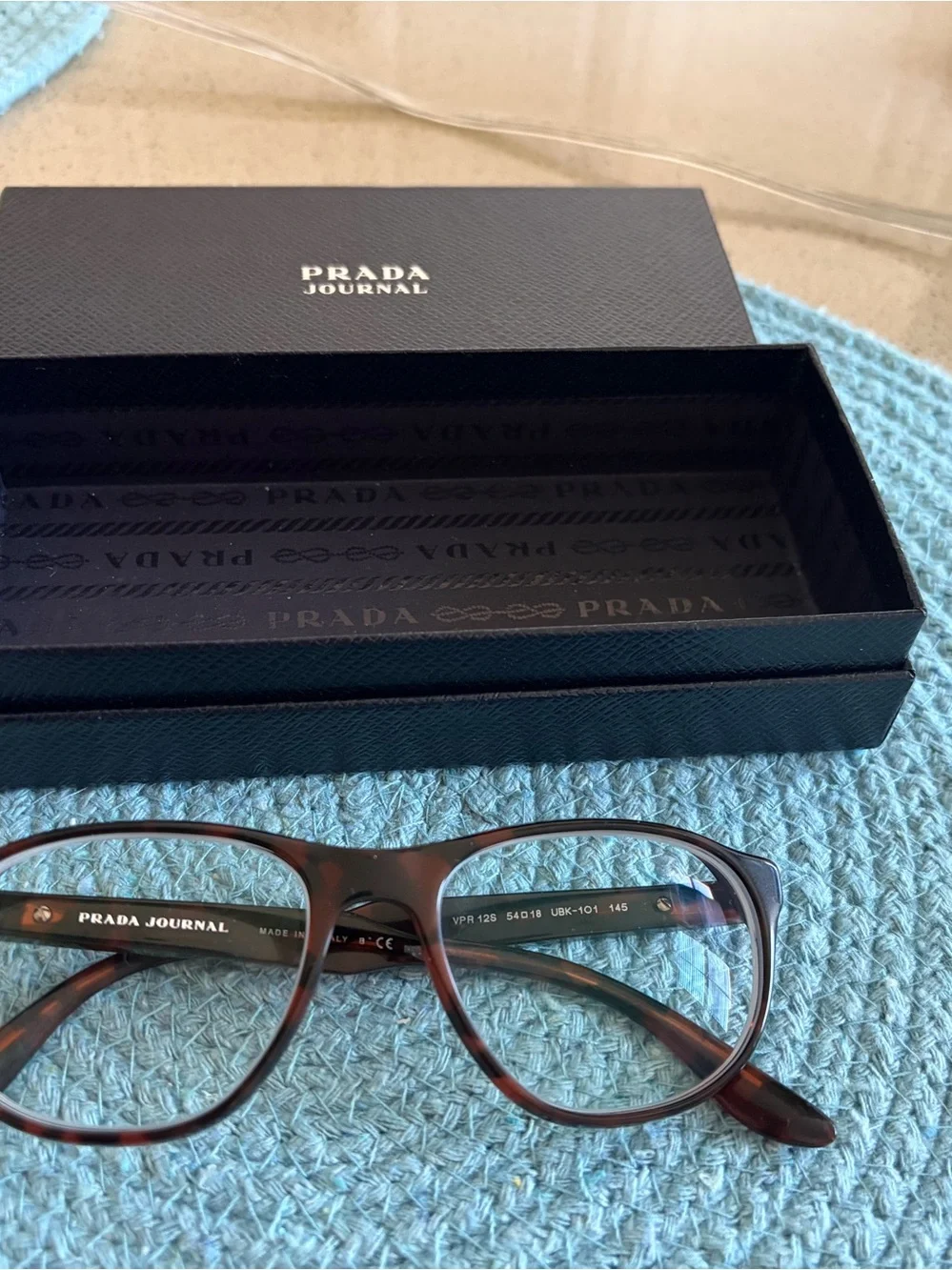 Prada Tortoiseshell Round Glasses